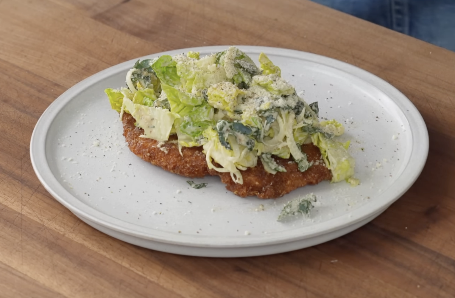 20 Minute Crispy Chicken Caesar Salad - Brian Lagerstrom